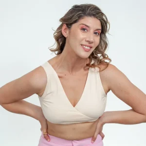 Sostén de Lactancia Absorbente - Beige | Mis Lolas