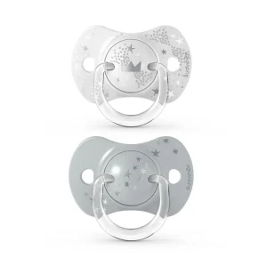 Pack de 2 Chupetes Fisiológicos Spread Joy - Gris | Suavinex