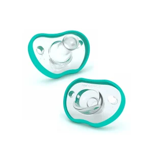 Pack de 2 Chupetes Flexy  - Turquesa | Nanobebé