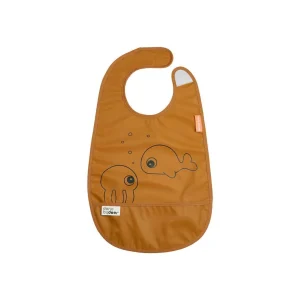Babero con Velcro Sea Friends - Mostaza | Done by deer