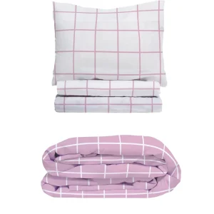 Pack Infantil Cuadro Malva (Funda Nórdica+Sábanas)