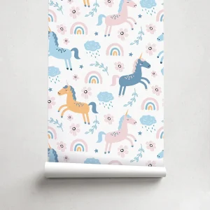 Papel pintado Infantil Unicornios